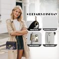 thumbnail image 6 of KUIFORTI Purple Hummingbird Leather Crossbody Bags Soft Portability Medium Flap Crossbody Handbag with Chain Strap Trendy Shoulder Bag for Women for Work Shopping, 6 of 7