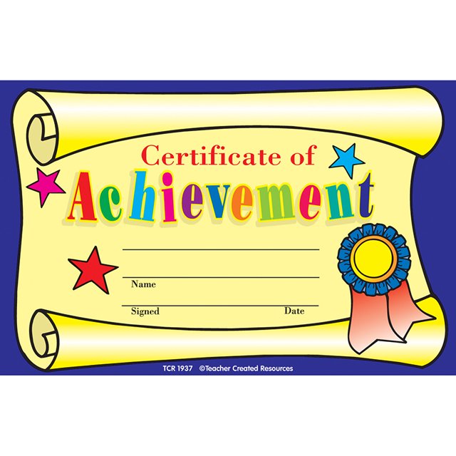 RESSOURCES CRÉÉES PAR L'ENSEIGNANT (6 PK) Certificat de Réussite