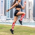 thumbnail image 6 of Lsque Lips Kiss Pattern Sport Compression Socks for Men & Women 15-20 mmHg Knee High Nurse Pregnant Running Medical and Travel Athletic, 6 of 6