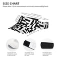 thumbnail image 4 of ZICANCN Sun Visors Hat for Women and Men, Black Geometric Seamless Repeat Beach Hats, Sports Hat for Golf Tennis Running, 4 of 7