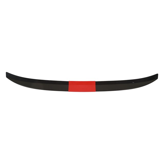 Rear Trunk Lid Wing Spoiler, Glossy Black Safer Driving Rear Trunk Lip Spoiler Easy To Install for Car