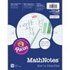 Graphing Paper, White, 3-Hole Punched, 1/2" and 1/4" Grid Ruled, 8-1/2" x 11", 150 Sheets | Bundle of 2 Packs
