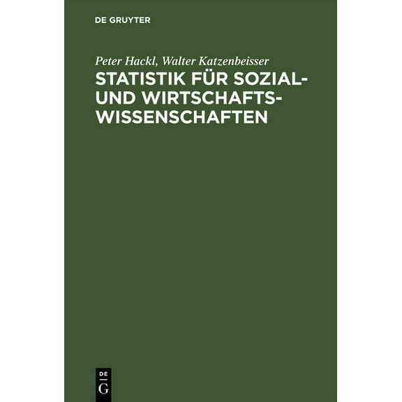 Statistik für Sozial- und Wirtschaftswissenschaften, (Hardcover)
