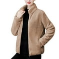 thumbnail image 4 of Women's Winter Warm Long Sleeve Jacket Coat Outerwear for Casual Daily Wear Streetwear Travel Fashion Essential Gift for Women | CSEONE,Pink L, 4 of 7