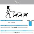 thumbnail image 3 of zalens Dog Leash Double Handle 4ft Long, Padded Traffic Handle and Reflective, Skyblue, 3 of 6