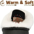 thumbnail image 7 of BERANMEY Thick-Soled Fuzzy Slippers for Women & Men - Cozy Platform House Shoes with Anti-Slip Sole, Warm Plush Lined Indoor Outdoor Short Ankle Slippers, 7 of 7