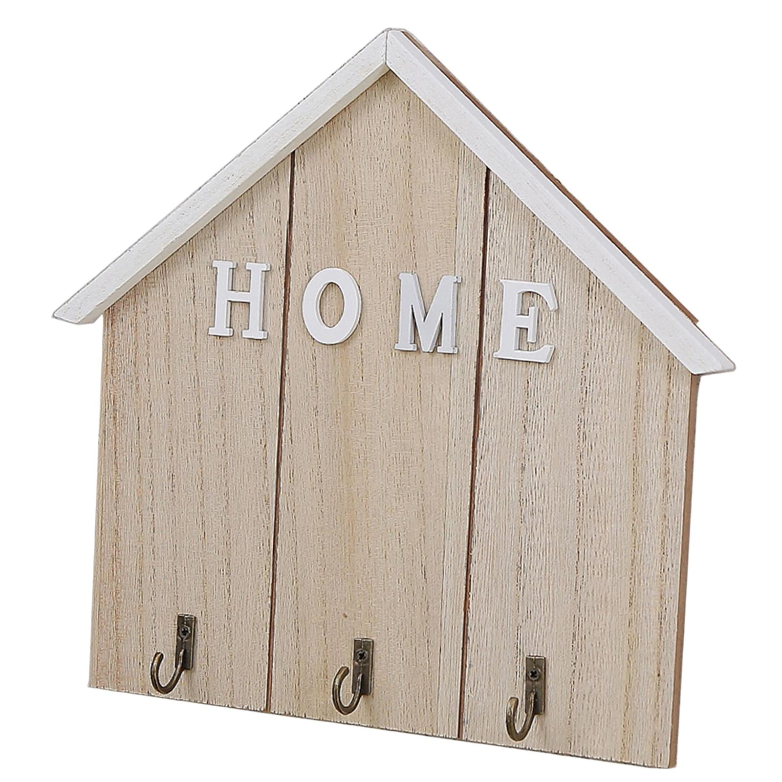 Wooden Wall Hook Key Holder Hanger Decorative Organizer Wall Hanging