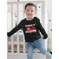 thumbnail image 4 of Tstars Boys Unisex Valentine's Day Shirts for Kids Love Mommys Lil Valentine Cute Gift for Valentine's Day Outfit Gift Idea for Boy Kids Long Sleeve T Shirt, 4 of 7