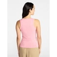 thumbnail image 4 of Time and Tru Women’s Slub Henley Tank Top, sizes XS-XXXL, 4 of 6