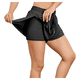 thumbnail image 2 of Pantalones Cortos Deportivos para Mujer, para Gimnasio, Yoga, Correr, Tenis, Falda Pantalón, Ropa Informal de Verano. Negro S, 2 of 8