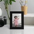 thumbnail image 6 of Modern Real Wood 3.5x5 inch Picture Frame in Black, 6 of 8