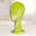 thumbnail image 6 of EHJRE Female Head Mannquin Hat Display Mannequin Head Professional Display Styling Velvet Head Dress Form for Halloween Hat Headset green, 6 of 8
