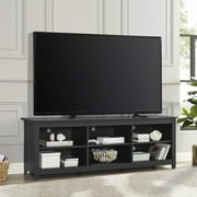 Mainstays Adjustable Shelf TV Stand for TVs up to 70 in, Black Finish