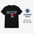 thumbnail image 5 of Backstop Baseball Graphic T-Shirt, Unisex Classic Fit Tee, 5 of 9