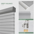 thumbnail image 5 of Yoolax Motorized Sheer Blinds Remote Control Light Filtering Blinds Smart Horizonal Shangri-La Windows Shades(85% Shading Grey,41"W x 72"H), 5 of 6