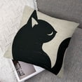 thumbnail image 7 of nygtbtfer Pillow Cover,Cute Black and White in Shape Cushion Covers Home Decorative Throw Pillowcases White, 7 of 7