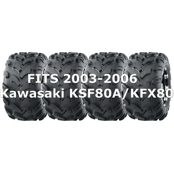 2003-2006 Kawasaki KSF80A/KFX80 WANDA Sport ATV tires 19x7-8 19x7x8, Set of 4