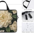 thumbnail image 3 of JRXY Flowers Leaves White Flower Diving Fabric Laptop Carrying Bag Tablet Cover Neoprene 13inch, 3 of 5