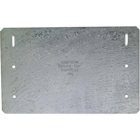 Simpson Strong-Tie 5x8 Protective Plate Zmx PSPN58Z Pack of 25