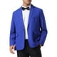 thumbnail image 1 of BLAZER FORMAL DE UN SOLO BOTóN PARA HOMBRE INSPIRE CHIC, AJUSTE REGULAR, SOLAPA DE MUESTRA, TAMA?O L AZUL, 1 of 1