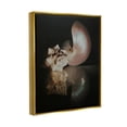 thumbnail image 3 of Stupell Industries Dark Sea Shells Still Life Photograph Metallic Gold Floating Framed Canvas Print Wall Art, Design by Cecile Baird, 3 of 6