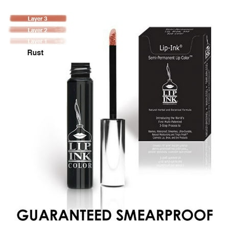 LIP INK 100% Smearproof Trial Lip Kits, Rust (Best Dark Red Lip Stain)