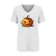 thumbnail image 4 of Bovemsi Cute Summer Tops Loose‑Fit V‑Neck Graphic Short‑Sleeve Prints Fashion Outfits Clothes L, 4 of 4
