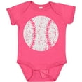 thumbnail image 3 of Inktastic Distressed Baseball in White Boys or Girls Baby Bodysuit, 3 of 5