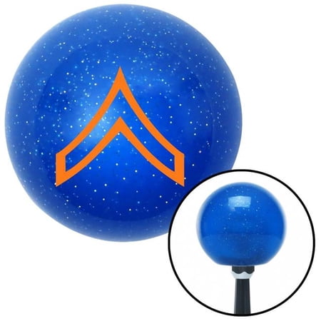 American Shifter Orange Private Blue Metal Flake Shift Knob with M16 x 1.5 Insert Shifter Auto Brody