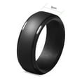 thumbnail image 6 of Ringheart Black Silicone Ring for Couples - Sports Silicone Ring for Men and Women - Couple Rings - Matching Rings, 6 of 8