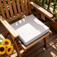 thumbnail image 3 of Square Stool Cushion Memory Foam 9.8 Inch Anti- Seat Cushions with Ties Thickened 2 Inch Washable Chair Pad Removable Cover Breathable for Dining, Kitchen, Bar Chairs, 3 of 5