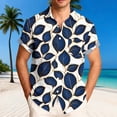 thumbnail image 2 of oelaio Mens Hawaiian Shirt Short Sleeve Floral Button Down Shirts Tropical Holiday Beach Shirts Multicolor XXXL, 2 of 7