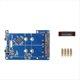 thumbnail image 1 of Para Pi5 Double 2280 para 5 PCIe A M.2 NVMe Dual SSD Placa Adaptadora HAT MPS2280D, 1 of 5