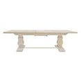 thumbnail image 3 of Benedict Extendable Dining Set with 10 Solid Wood Chairs in Ivory Boucle Fabric, 3 of 15