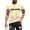 Beige, variant on Xdzjlr Men's Shirt City Theme Printed Top Breathable Mens Shirts Casual,S
