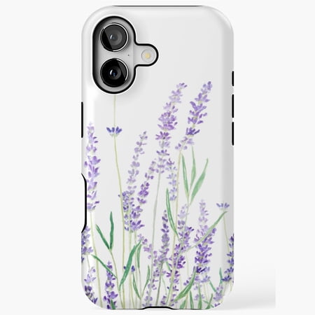 Lavender Watercolor Delicate Floral Art Soft Flower Pattern Case 17 11 12 13 14 15 17 Pro Max