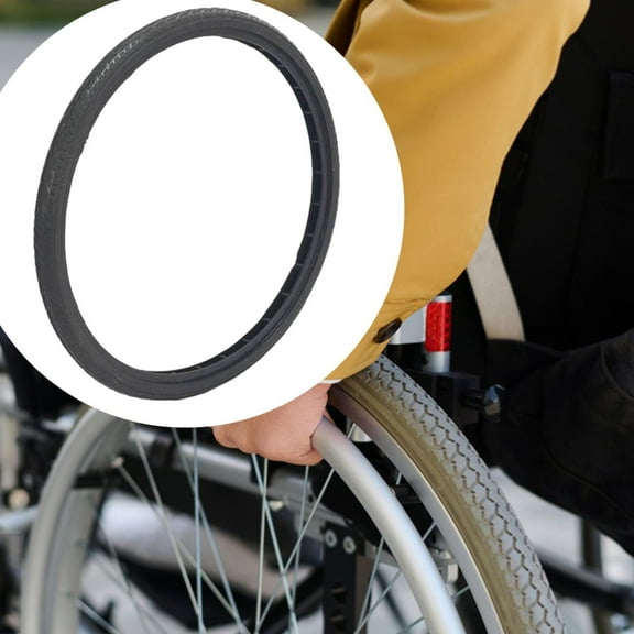 Serenable Wheelchair Rear Wheel Solid Tire Assembly Lightweight Wheelchair Accessories 20inch