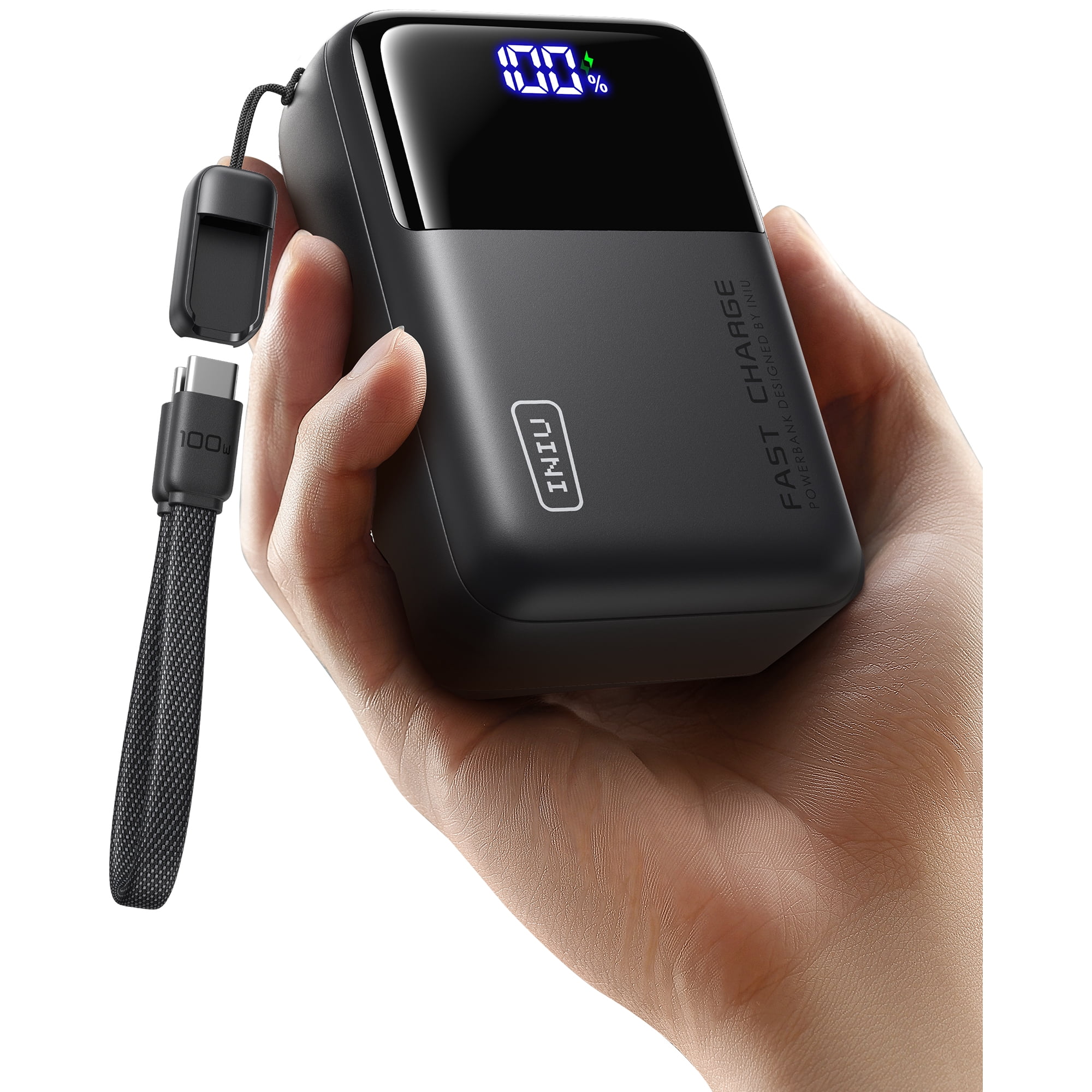 INIU Laptop Power Bank, 25,000mAh Portable Charger with Triple 100W USB-C Ports, Travel Charger for MacBook, iPad, Tablet, Steam Deck, iPhone 17/16 Series, Samsung and More, Black