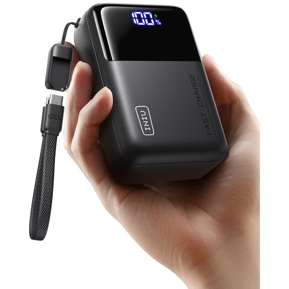 INIU Laptop Power Bank, 25,000mAh Portable Charger with Triple 100W USB-C Ports, Travel Charger for MacBook, iPad, Tablet, Steam Deck, iPhone 17/16 Series, Samsung and More, Black