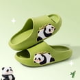 thumbnail image 4 of Quealent Kids Slides for Girls Boys Toddler Cloud Slides Animal Quick Drying Beach Slides Toddler Pool Shower Flip Flops Slippers Green for Size 12.5, 4 of 8