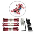 thumbnail image 3 of 6x Juego de enlaces reemplazos para Wltoys 124016 124017 Modelo rojo Sunnimix Varillaje de varilla de aluminio, 3 of 8