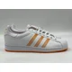 thumbnail image 3 of Adi-das Superstar Mens 7-7.5 Casual Retro Shoe White Orange Sneaker Trainer NEW, 3 of 6