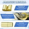 thumbnail image 3 of Uxcell Metal Film Brass Foil Plate, 38 Gauge x 3.1" x 78" H62 Metal Foil Plate Copper Strip Brass Roll for DIY Crafts Electrical Repairs DIY Projects Grounding, Brassy(3.1" Width), 3 of 6