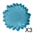 thumbnail image 1 of 3xDIY Manualidades Sol Flor Posavasos Molde de Silicona Taza Estera Haciendo Fundición , Azul, 3 piezas, 1 of 10