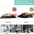 thumbnail image 5 of LQCrafK Mouse Pad with Wrist Support, Ergonomic Mouse Pad with Memory Foam Wrist Rest Cushion, Non-Slip Rubber Base Gaming Mice Pad for Home Office Computer Laptop, 5 of 14