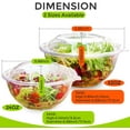 thumbnail image 2 of POPMISOLER 252 Pack Clear Plastic Salad Bowls With Lids, 32OZ Reusable To Go Container, Disposable Serving Bowls for Lunch and Meal, 2 of 8