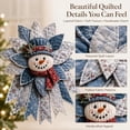 thumbnail image 2 of Festive Quilted Christmas Door Hanging DIY Sewing Kit, Christmas Quilted Bow DIY Kit with Fabric, Batting, Thread, Templates & Instructions, Patchwork Hanging Decor Kit for Door Wall Display, 2 of 4