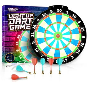 Squad Hero Light-Up Dart Board with Magnetic Darts for Kids - Fun for 6-15 Year Old Boys & Girls - Best Sports Toys Teen Gift - Game for Indoor & Outdoor Age 6, 7, 8, 9, 10, 11, 12, 13, 14, 15+