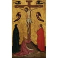 thumbnail image 2 of Stefano da Verona 12x18 Gold Ornate Wood Frame and Double Matted Museum Art Print Titled - The Crucifixion (ca. 1400), 2 of 4