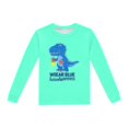 thumbnail image 4 of Ensembles de Pyjama Garçon Enfants Imprimé Dinosaure Col Rond Manches Longues Haut Pantalon Ensemble de Pyjama 2 Pcs Printemps Automne Pyjamas Bébé Vert Menthe 2 Ans-3 Ans, 4 of 5
